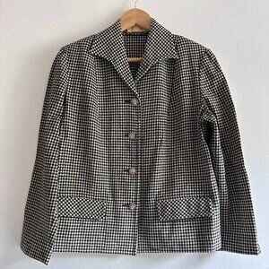 Vintage Pendleton Wool Houndstooth Jacket - Sz M